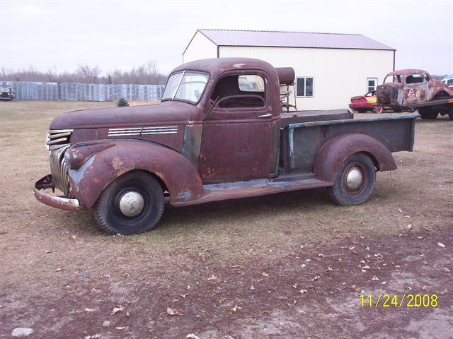 1946 Chevy Pickup 1 2 Long Box Sold 1800 Nice cab motor still turns over